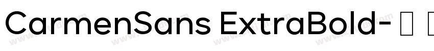 CarmenSans ExtraBold字体转换